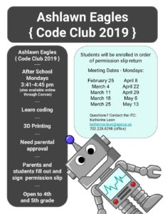 Code Club Flyer 2019