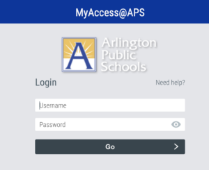 MyAccess Login image showing username and password login