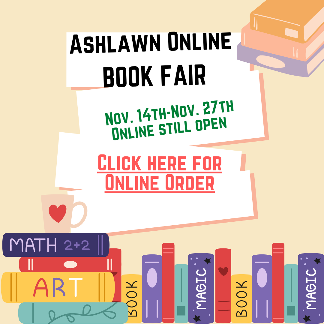 Ashlawn Online Book Fair Still Open