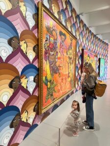 Picture of Emily Wilborn at an art exhibit